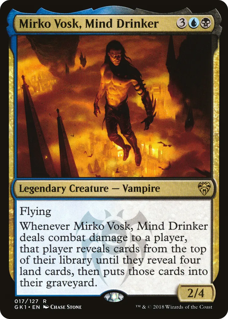 Mirko Vosk, Mind Drinker — GRN Guild Kit — Magic: The Gathering