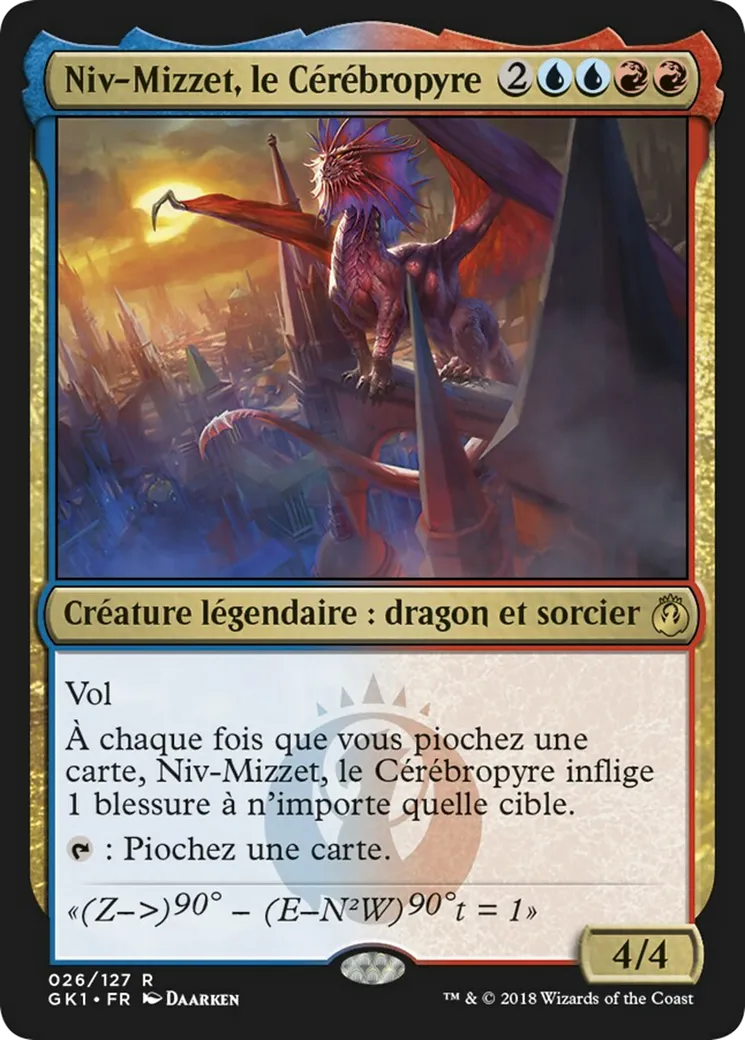 Niv-Mizzet, le Cérébropyre — GRN Guild Kit — Magic: The Gathering