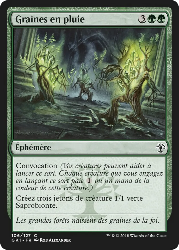 Graines en pluie — GRN Guild Kit — Magic: The Gathering