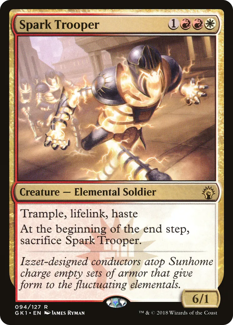 Spark Trooper — GRN Guild Kit — Magic: The Gathering