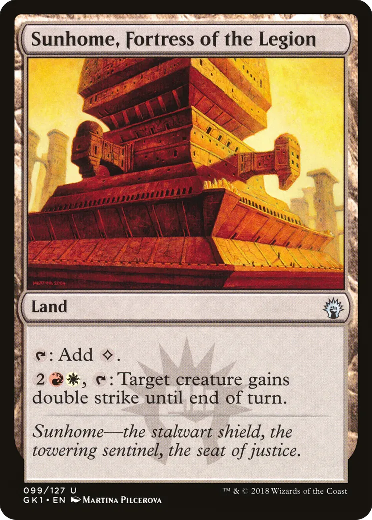 Sunhome, Fortress of the Legion — GRN Guild Kit — Magic: The Gathering