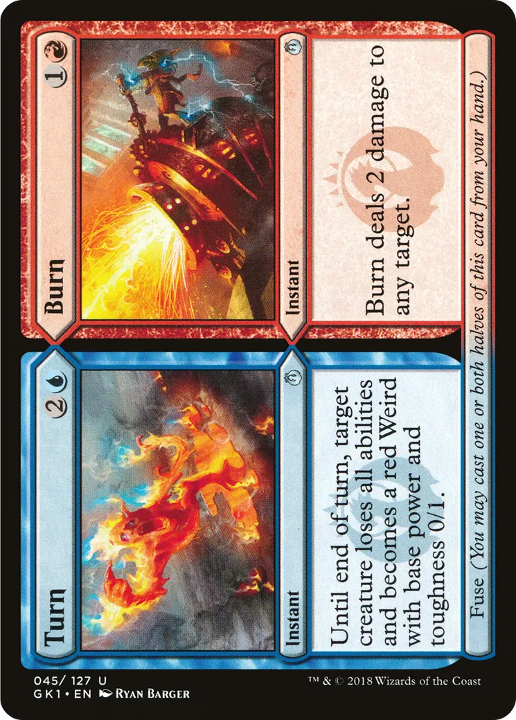 Turn // Burn — GRN Guild Kit — Magic: The Gathering