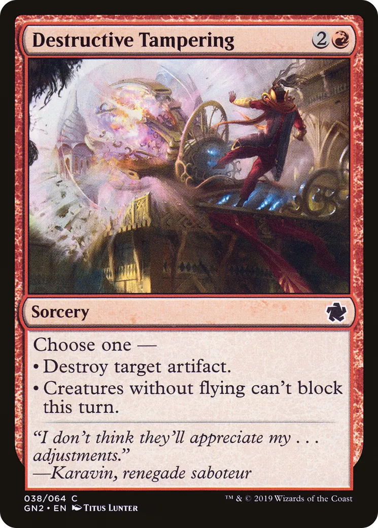 Destructive Tampering — Game Night 2019 — Magic: The Gathering