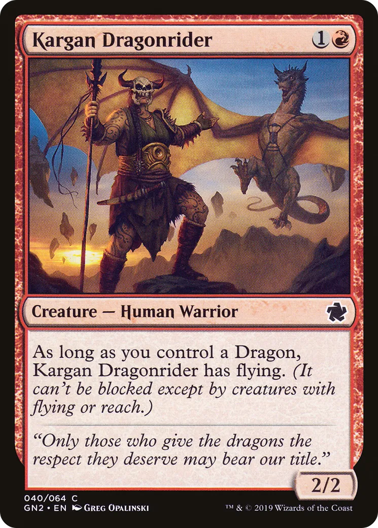 Cavalier-dragon kargan — Game Night 2019 — Magic: The Gathering