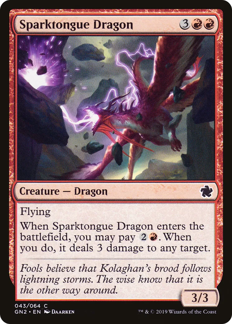 Sparktongue Dragon — Game Night 2019 — Magic: The Gathering