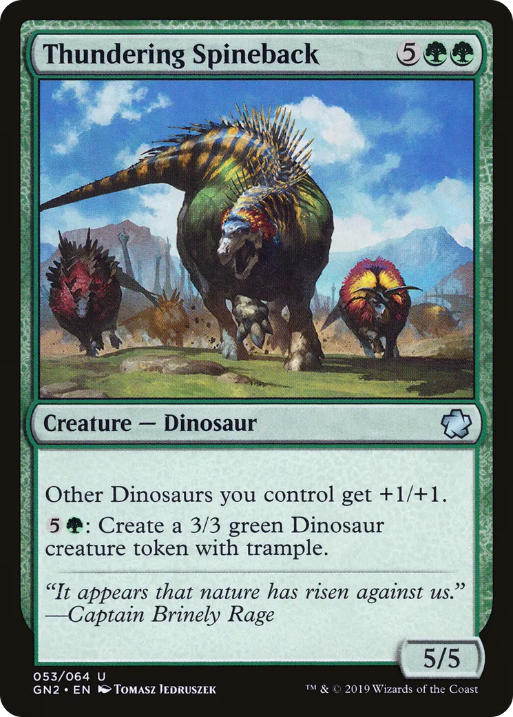Thundering Spineback — Game Night 2019 — Magic: The Gathering
