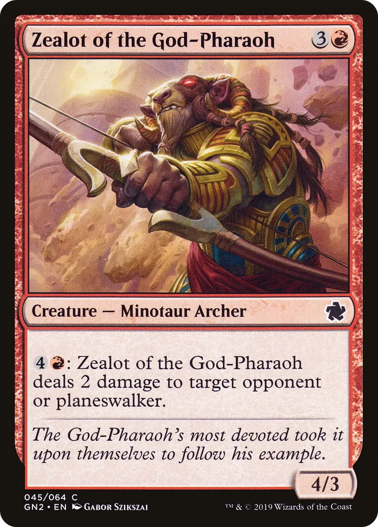Zélateur du Dieu-Pharaon — Game Night 2019 — Magic: The Gathering