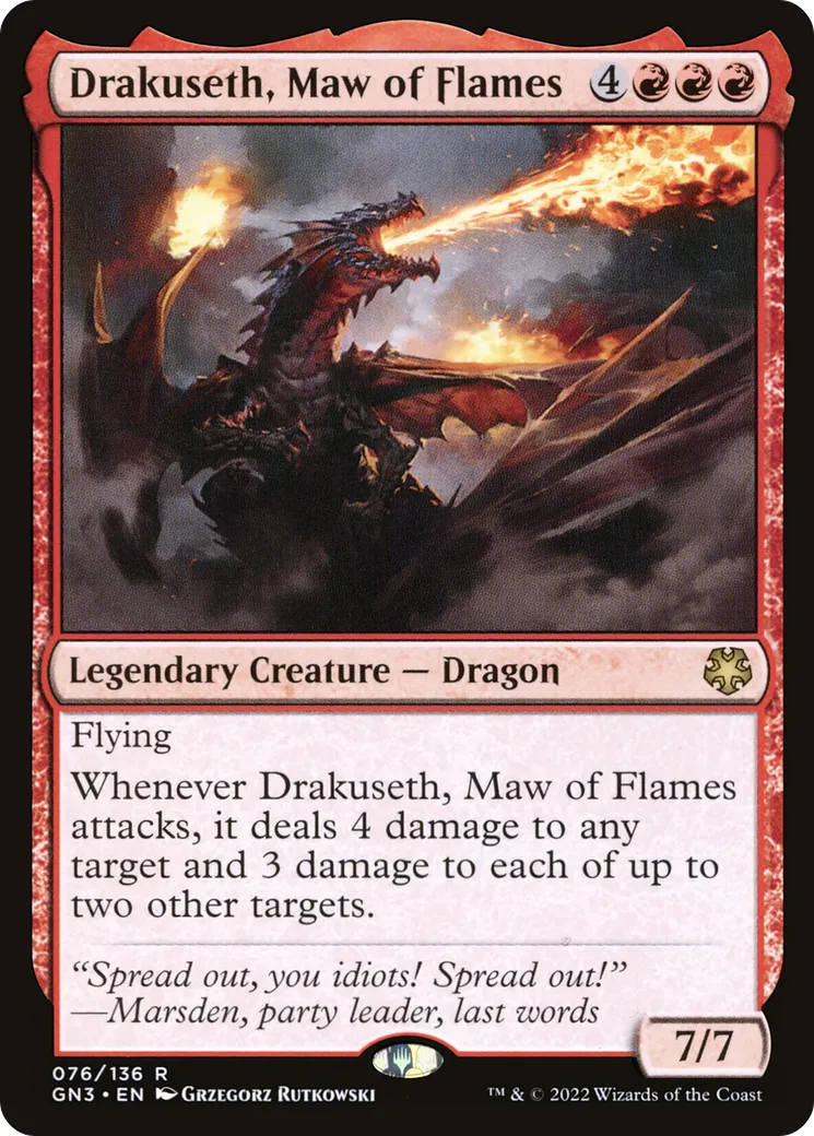 Drakuseth, Maw of Flames — Game Night: Free-for-All — Magic: The Gathering