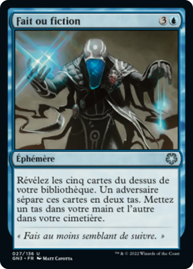 Fait ou fiction — Game Night: Free-for-All — Magic: The Gathering