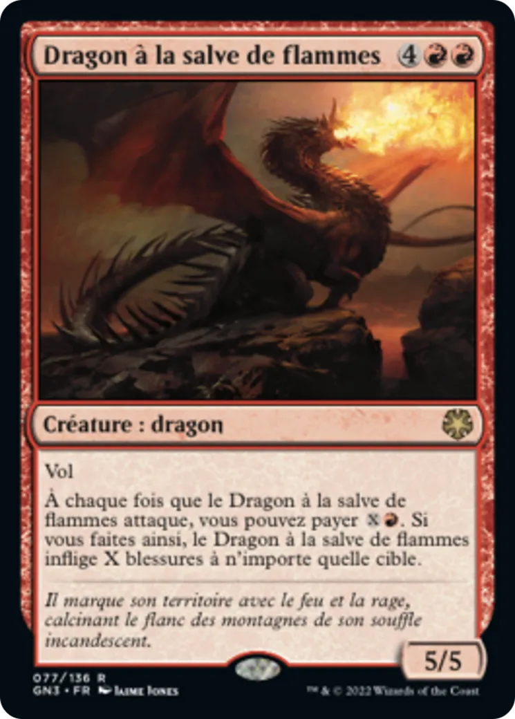 Dragon à la salve de flammes — Game Night: Free-for-All — Magic: The Gathering