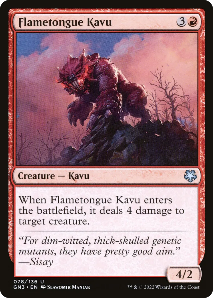 Flametongue Kavu — Game Night: Free-for-All — Magic: The Gathering