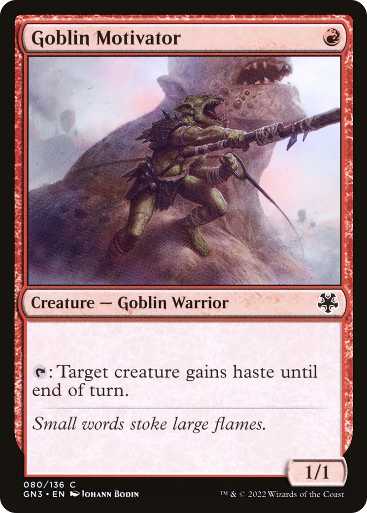 Goblin Motivator — Game Night: Free-for-All — Magic: The Gathering