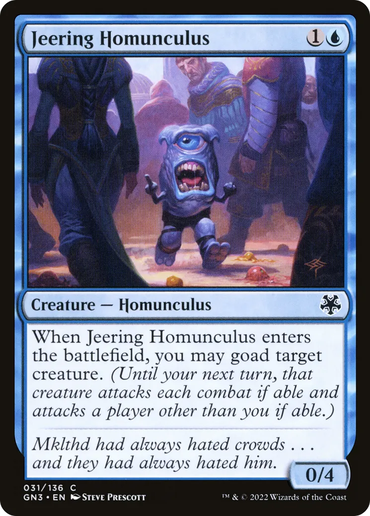 Jeering Homunculus — Game Night: Free-for-All — Magic: The Gathering