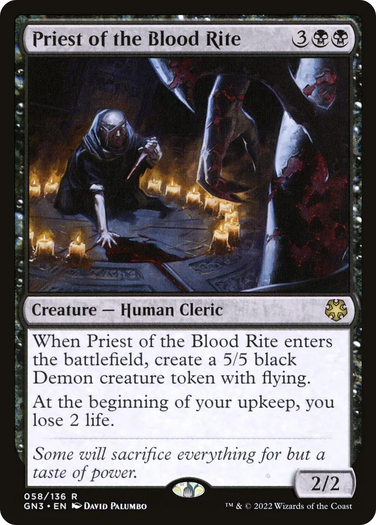 Priest of the Blood Rite — Game Night: Free-for-All — Magic: The Gathering