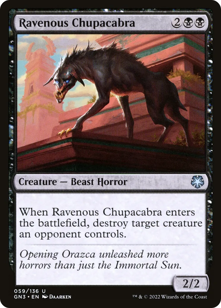 Ravenous Chupacabra — Game Night: Free-for-All — Magic: The Gathering