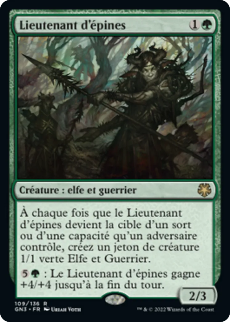 Lieutenant d'épines — Game Night: Free-for-All — Magic: The Gathering