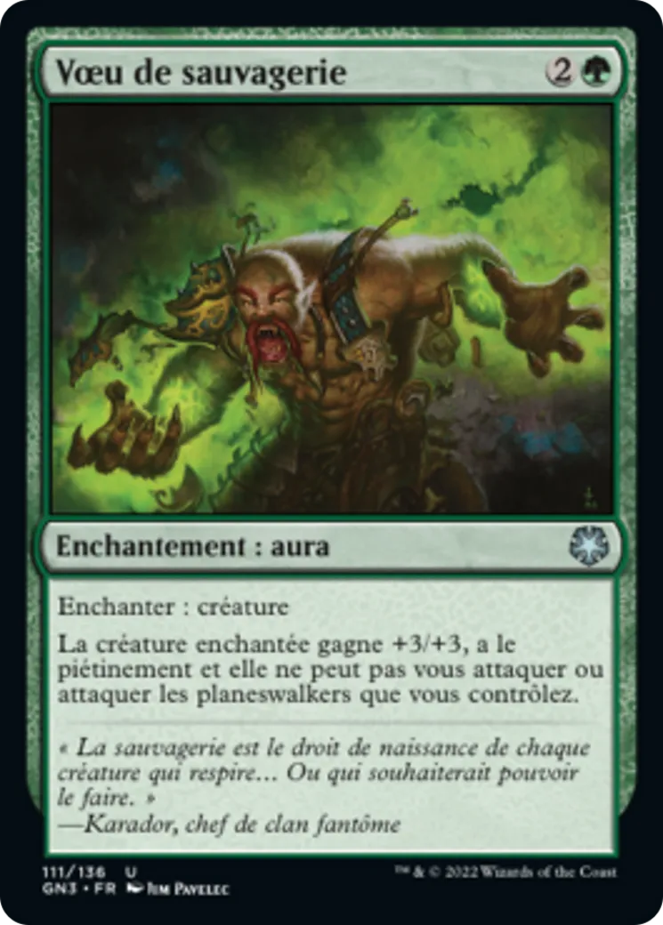 Vœu de sauvagerie — Game Night: Free-for-All — Magic: The Gathering