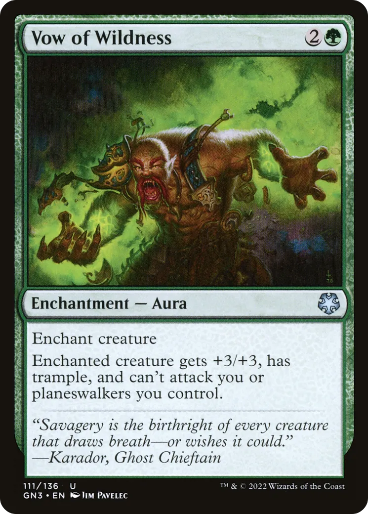 Vow of Wildness — Game Night: Free-for-All — Magic: The Gathering