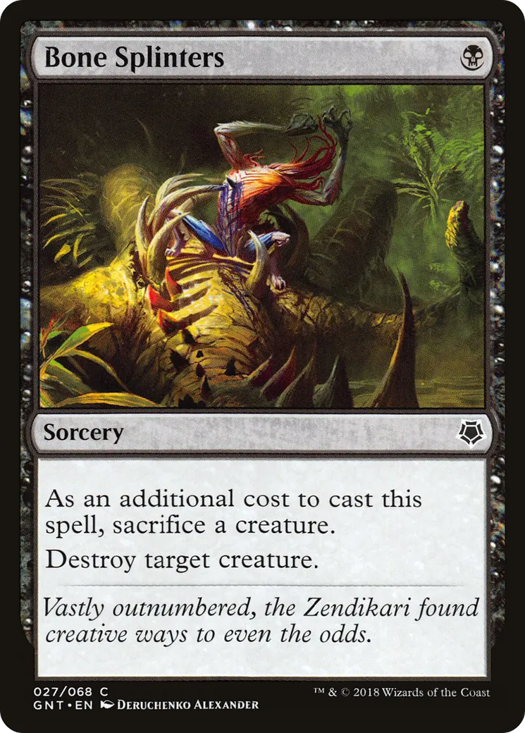 Bone Splinters from Game Night - Magic: The Gathering
