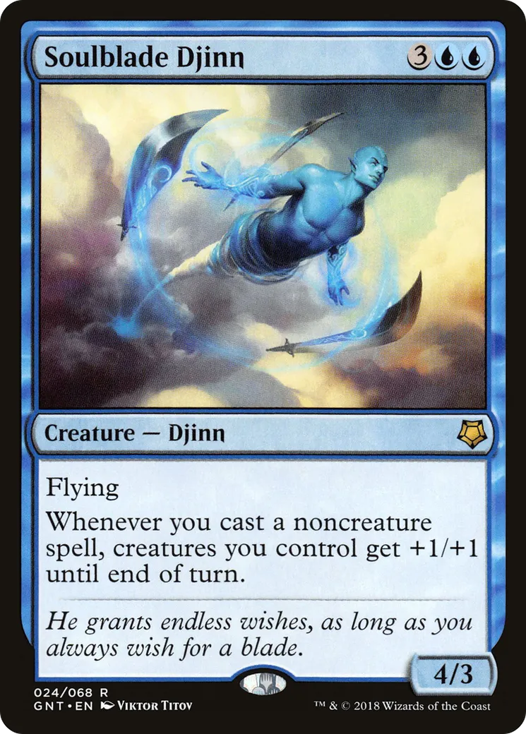 Soulblade Djinn — Game Night — Magic: The Gathering
