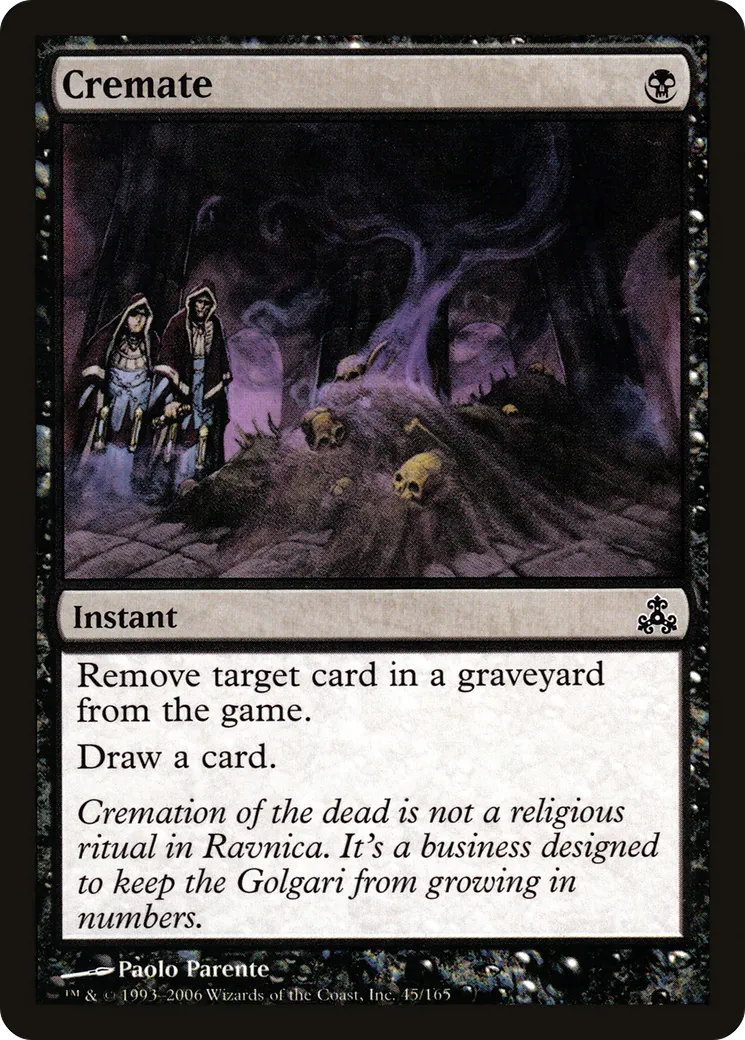 Cremate — Guildpact — Magic: The Gathering