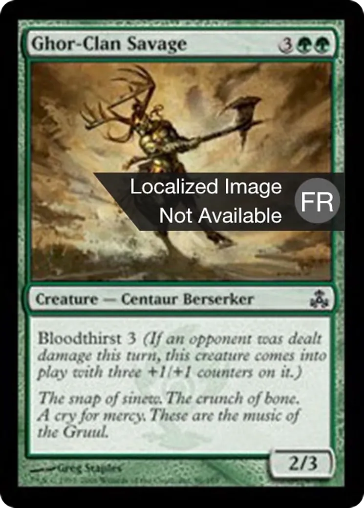 Sauvageon du clan Ghor — Guildpact — Magic: The Gathering