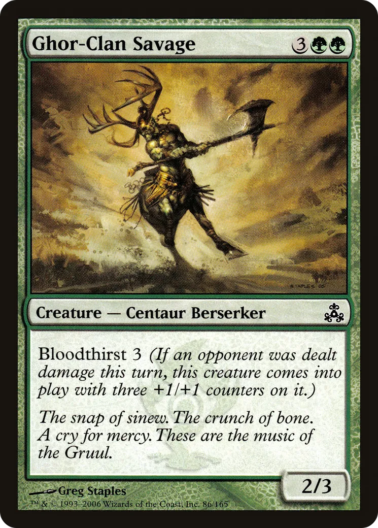 Ghor-Clan Savage — Guildpact — Magic: The Gathering