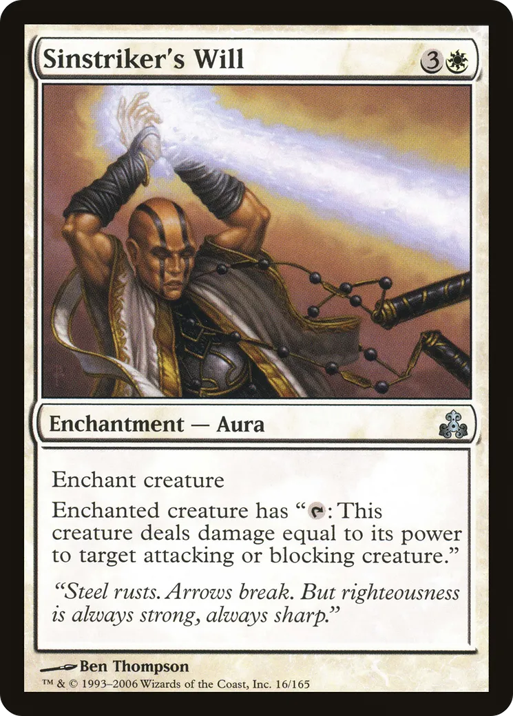 Sinstriker's Will — Guildpact — Magic: The Gathering