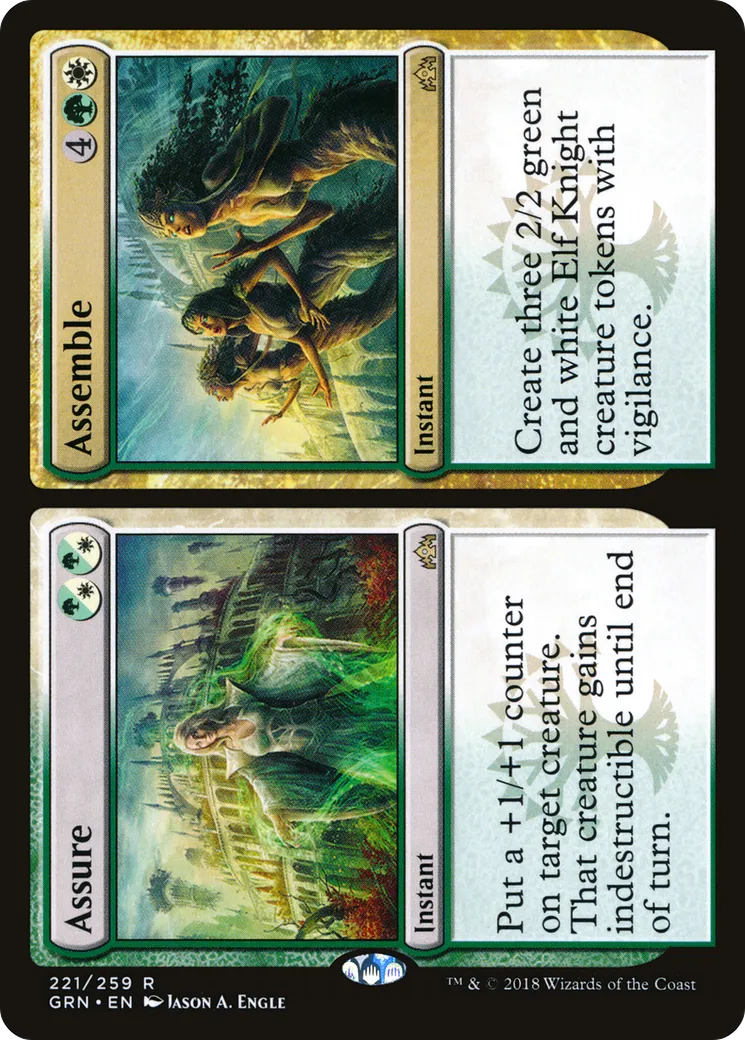 Assure // Assemble — Guilds of Ravnica — Magic: The Gathering