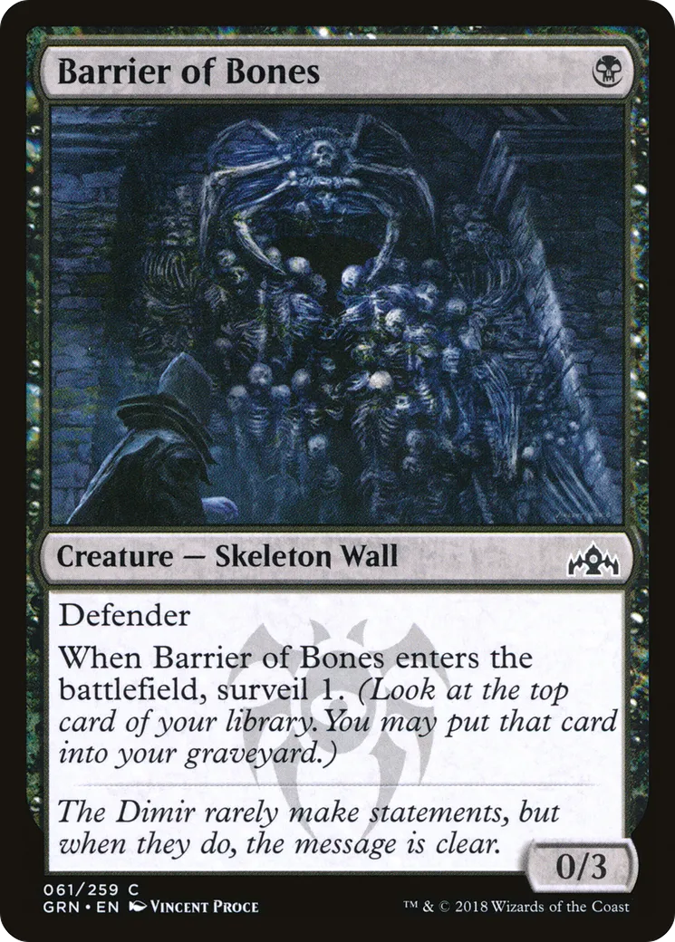 Barrier of Bones — Guilds of Ravnica — Magic: The Gathering