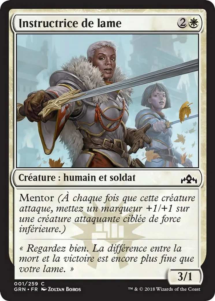 Instructrice de lame — Guilds of Ravnica — Magic: The Gathering