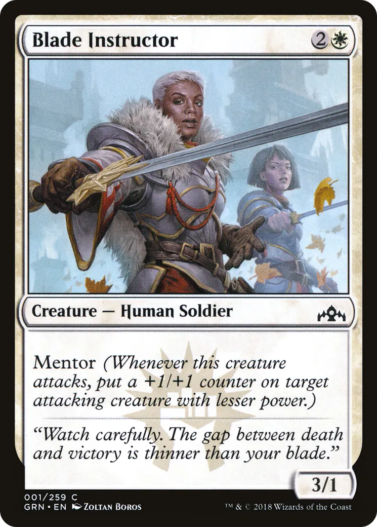 Blade Instructor — Guilds of Ravnica — Magic: The Gathering