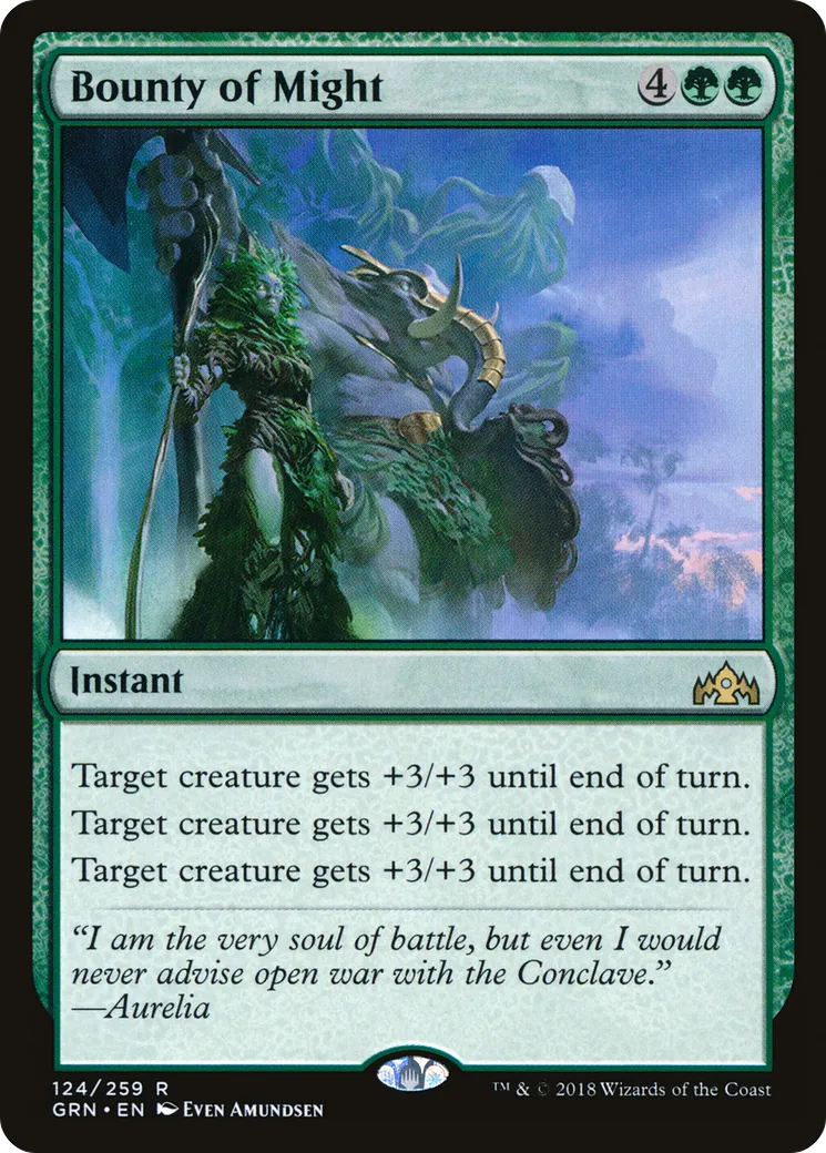 Bounty of Might — Guilds of Ravnica — Magic: The Gathering
