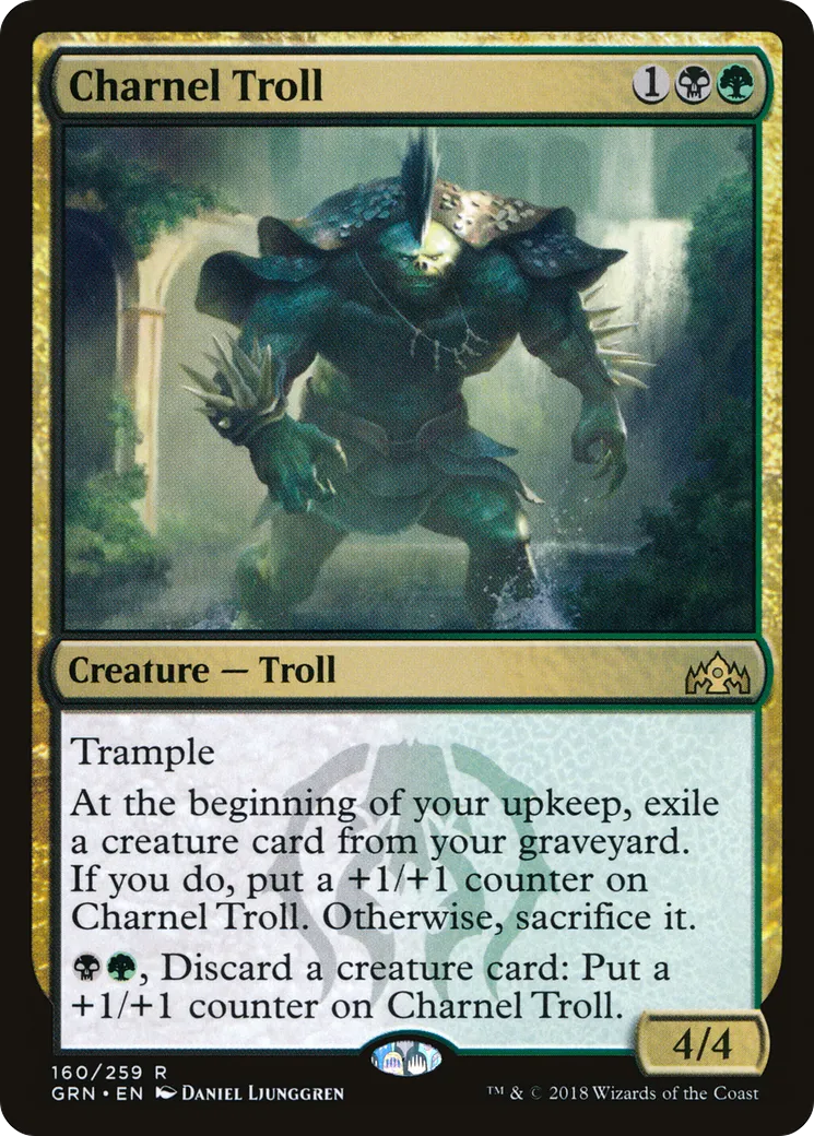 Charnel Troll — Guilds of Ravnica — Magic: The Gathering
