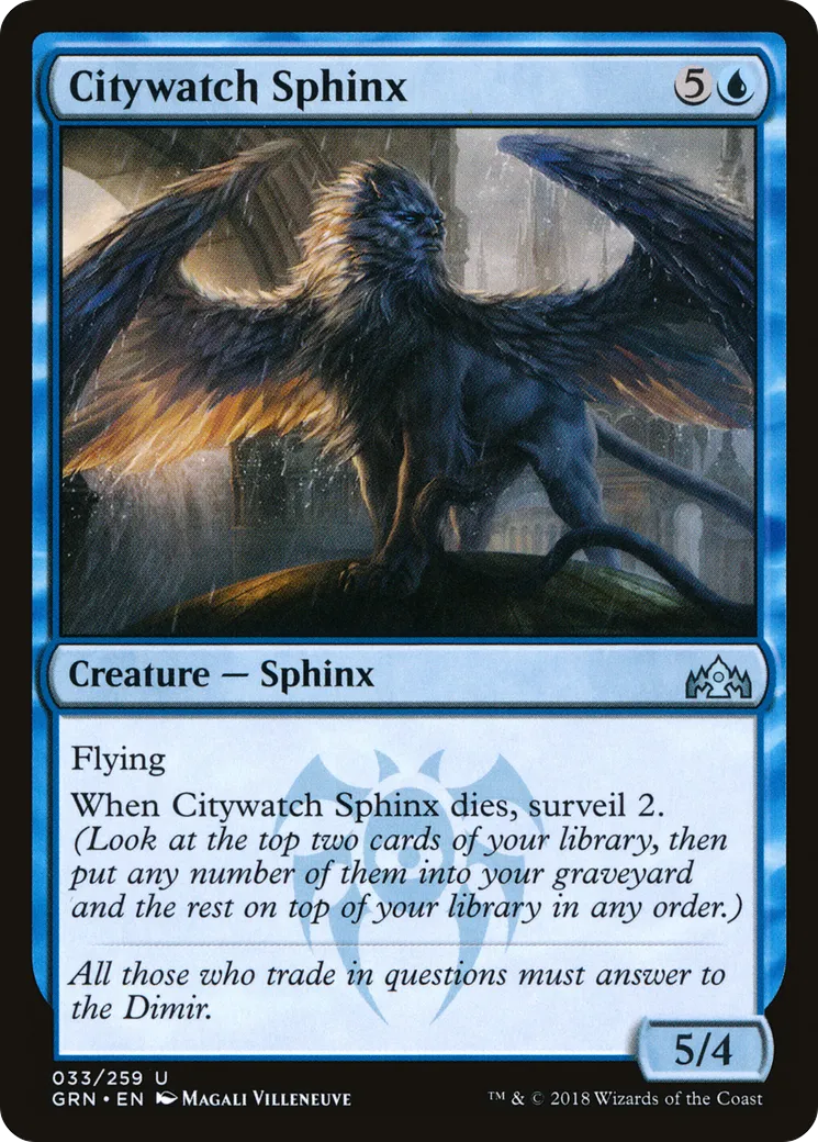 Sphinx espion de la cité — Guilds of Ravnica — Magic: The Gathering