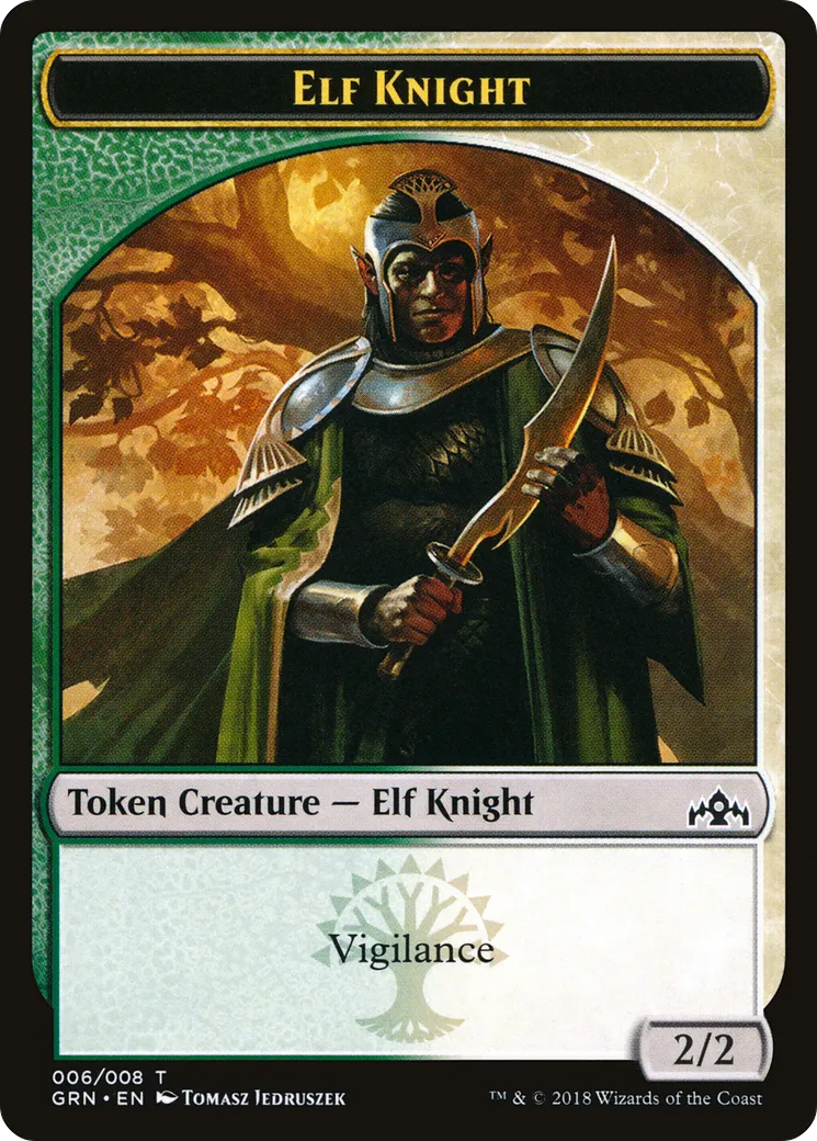 Elf Knight — Guilds of Ravnica — Magic: The Gathering