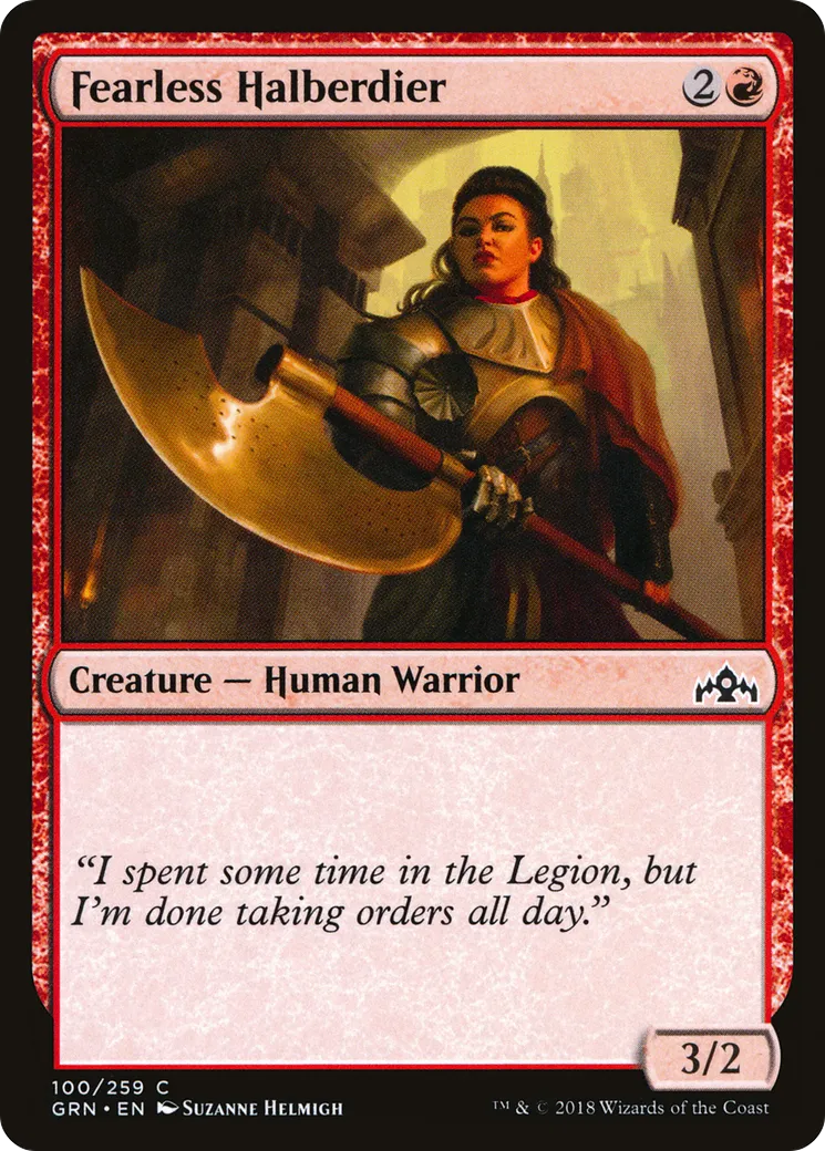 Fearless Halberdier — Guilds of Ravnica — Magic: The Gathering