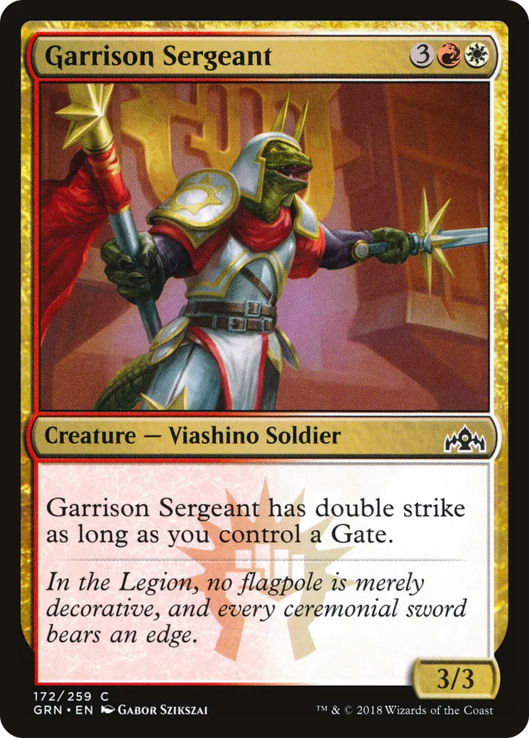 Sergent de la garnison — Guilds of Ravnica — Magic: The Gathering