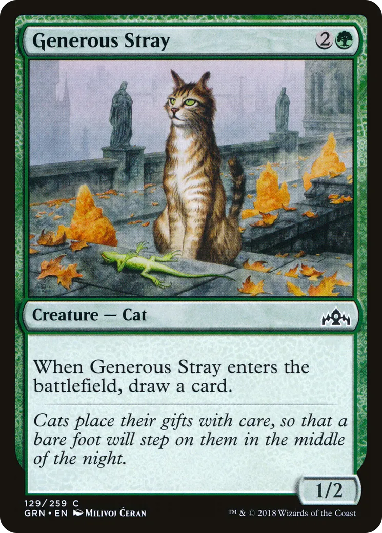 Chat de gouttière généreux — Guilds of Ravnica — Magic: The Gathering
