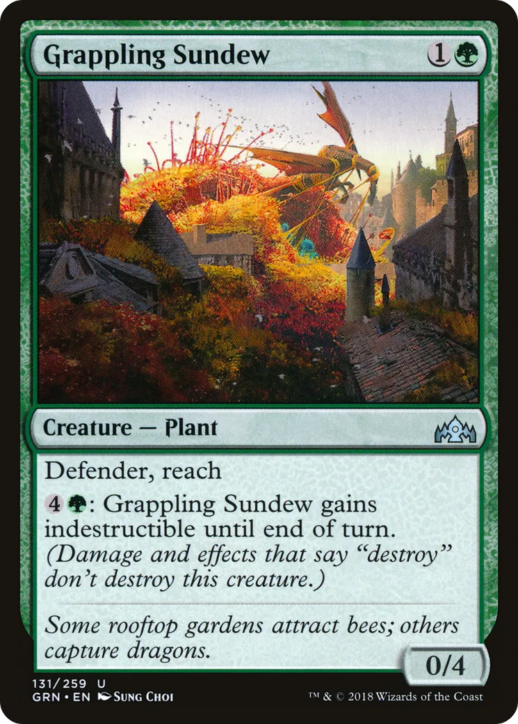 Grappling Sundew — Guilds of Ravnica — Magic: The Gathering