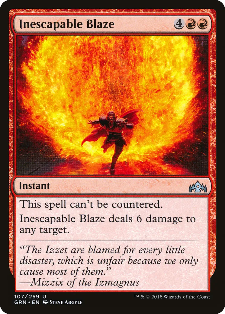 Inescapable Blaze — Guilds of Ravnica — Magic: The Gathering