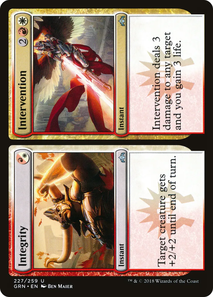 Integrity // Intervention — Guilds of Ravnica — Magic: The Gathering