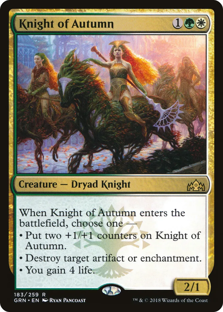 Chevalière de l'automne — Guilds of Ravnica — Magic: The Gathering