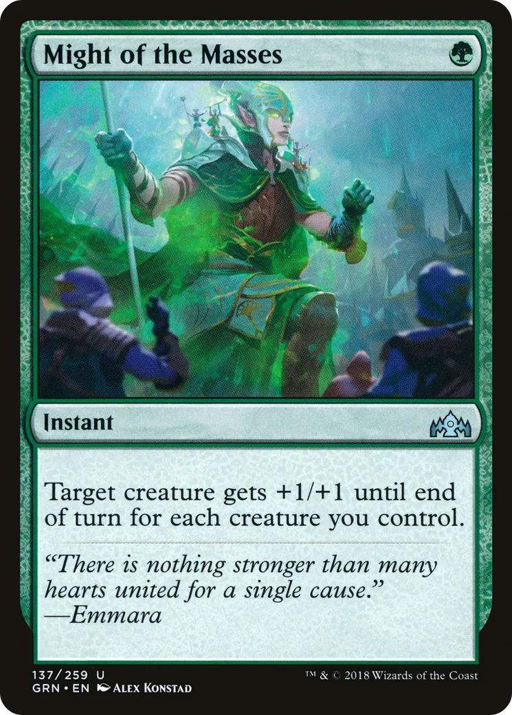 Puissance des masses — Guilds of Ravnica — Magic: The Gathering