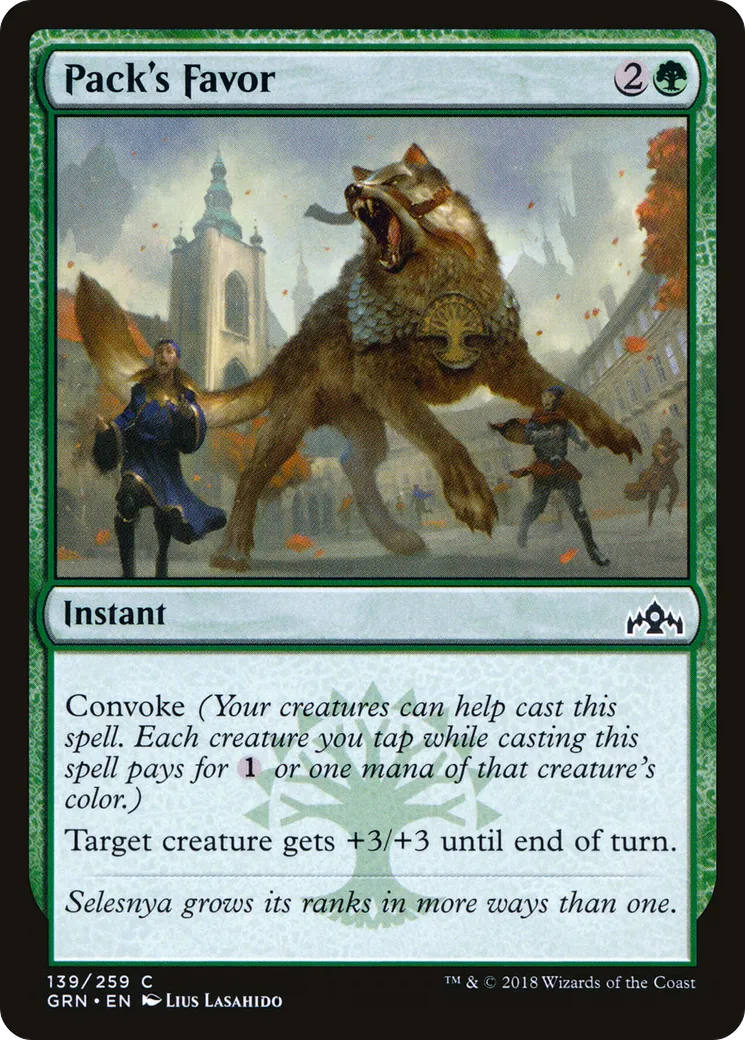 Faveur de la meute — Guilds of Ravnica — Magic: The Gathering