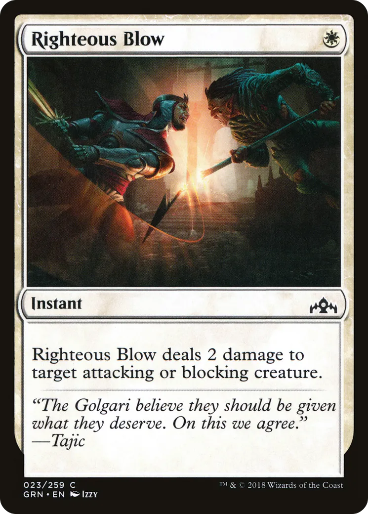 Righteous Blow — Guilds of Ravnica — Magic: The Gathering