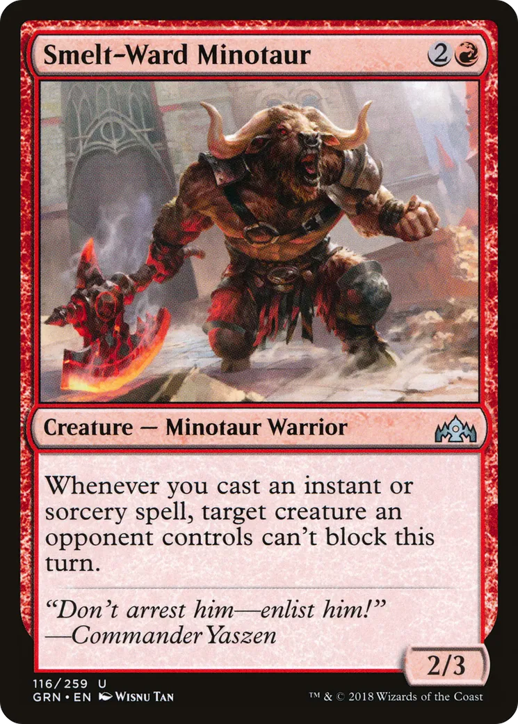 Smelt-Ward Minotaur — Guilds of Ravnica — Magic: The Gathering