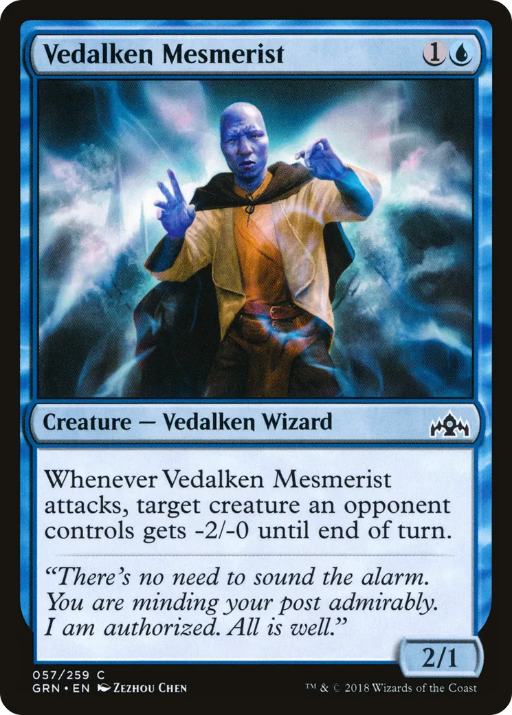 Mesmériste vedalken — Guilds of Ravnica — Magic: The Gathering