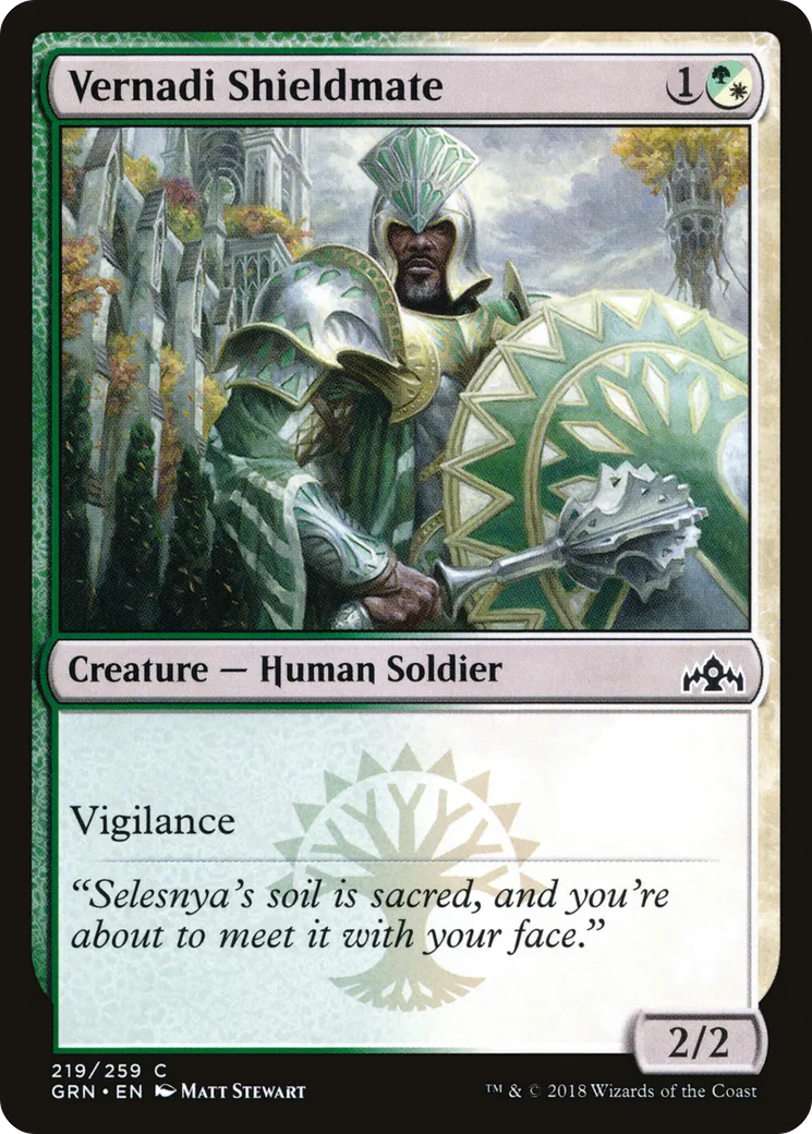 Vernadi Shieldmate — Guilds of Ravnica — Magic: The Gathering