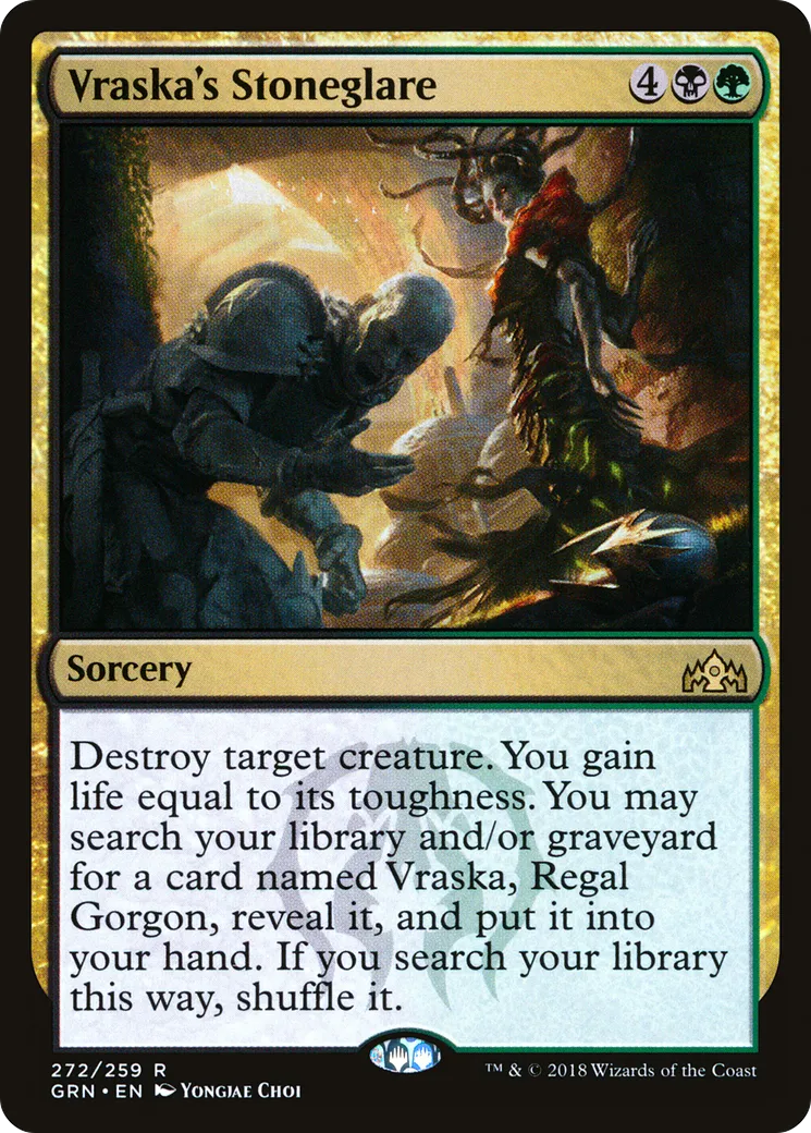 Regard pétrificateur de Vraska — Guilds of Ravnica — Magic: The Gathering